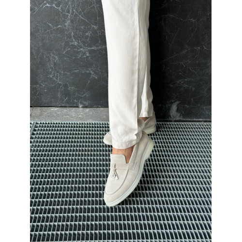 Бежевые замшевые лоферы – стиль, комфорт и качество в каждой паре! Арт. 156-6